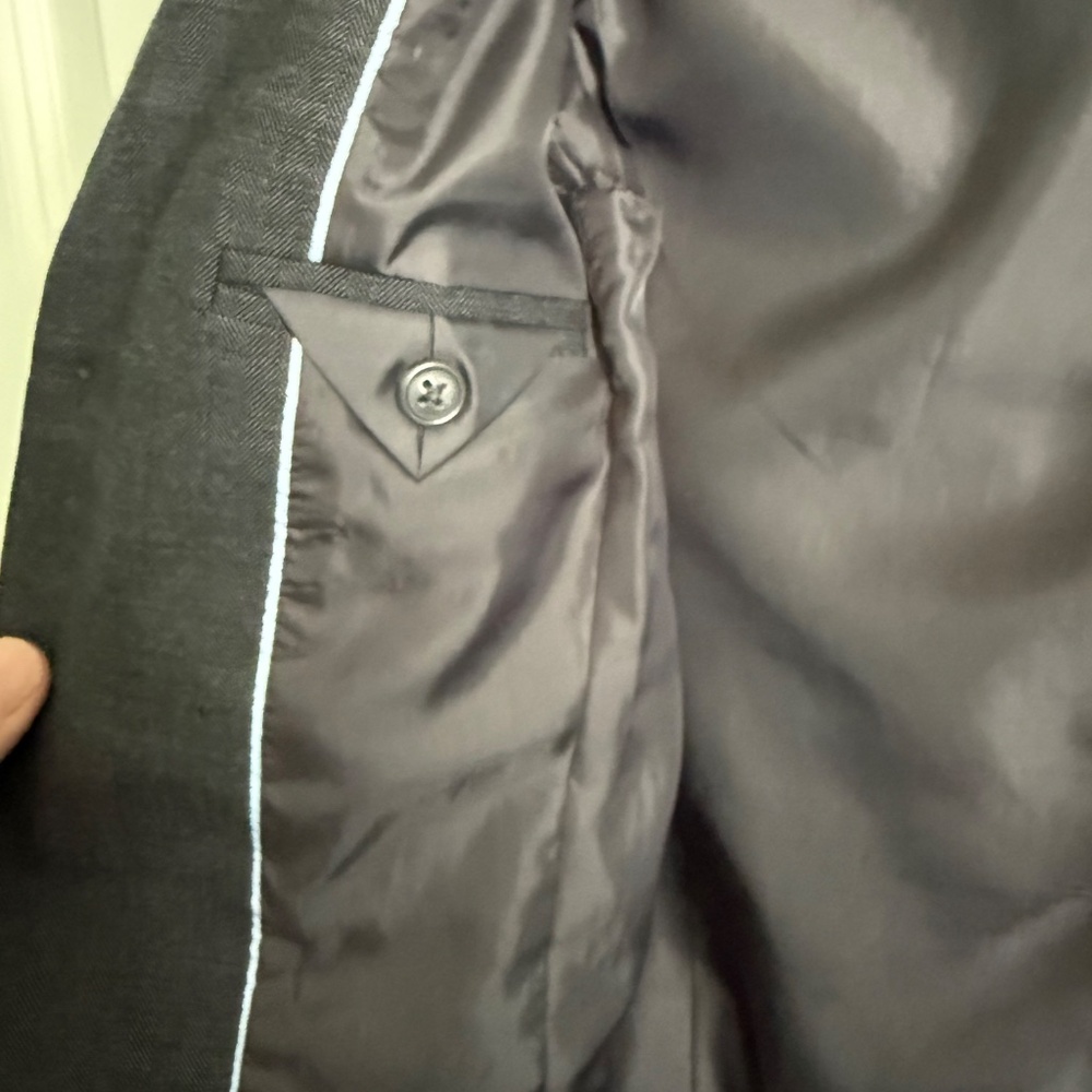 Janie and Jack Boys Charcoal Gray Blazer with Matching Cap - Picture 5 of 12